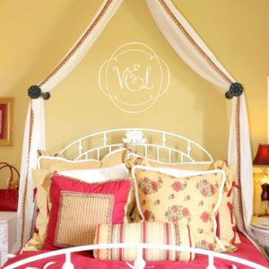 Filigree Monogram Wall Decal