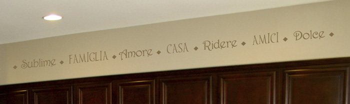 Sublime Famiglia Amore Wall Decal Sublime Famiglia Amore Wall Decal