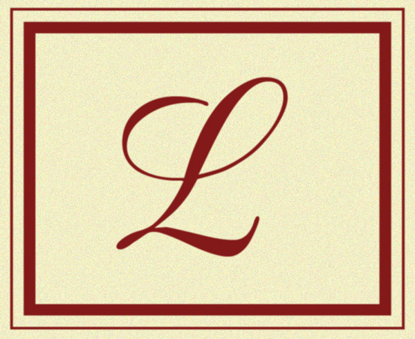 Signet Regent Monogram Wall Decal Signet Regent Monogram Wall Decal