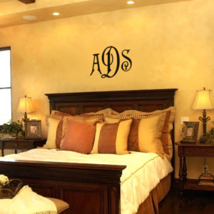 New Antique Monogram Wall Decal
