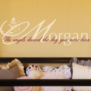 The angels danced Wall Decal