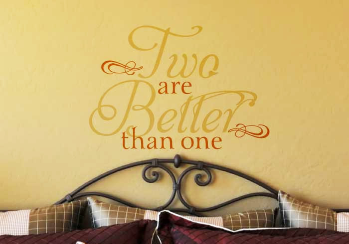 Two are better than one Wall Decal Two are better than one Wall Decal