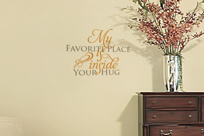 My Favorite place Wall Decal My Favorite place Wall Decal