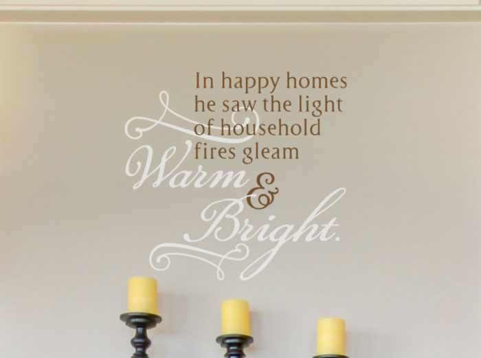 In happy homes Wall Decal In happy homes Wall Decal