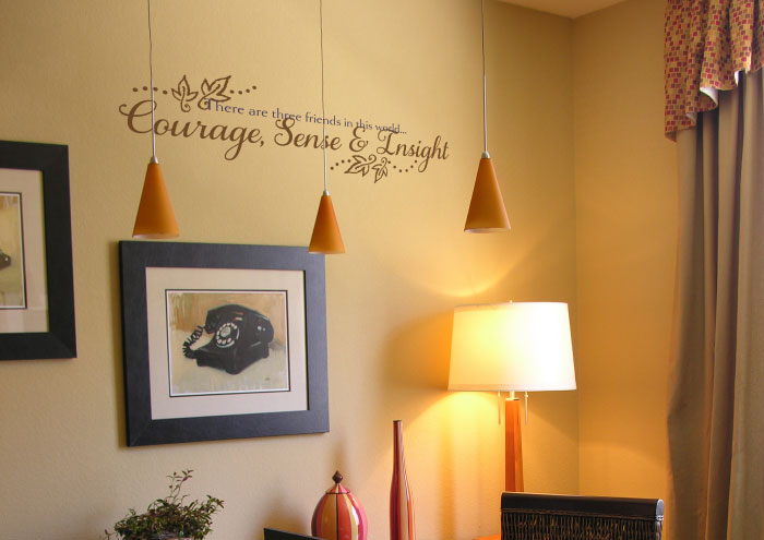 There are three There are three Wall Decal