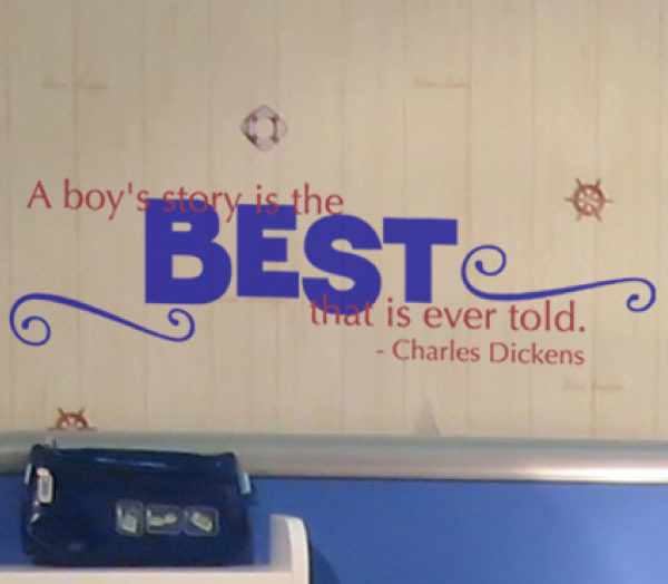 A boy's story Wall Decal