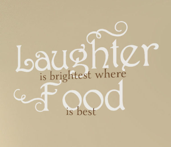 Laughter is brightest Wall Decal