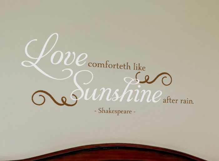 Love comforteth like Wall Decal Love comforteth like Wall Decal