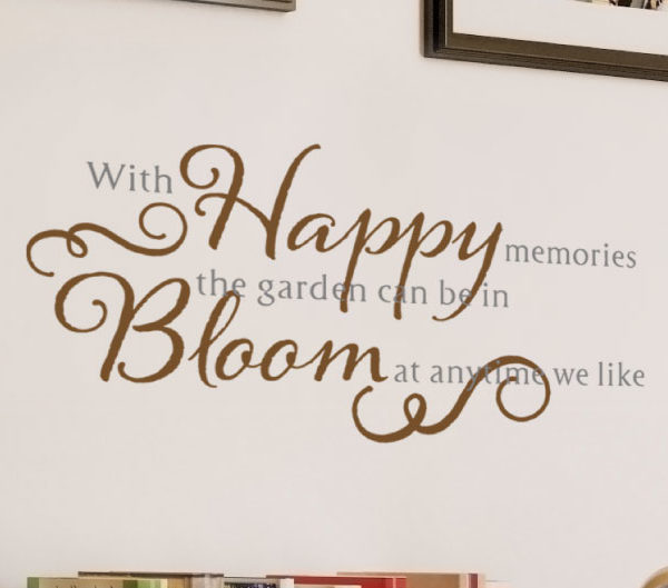 With Happy Memories Wall Decal