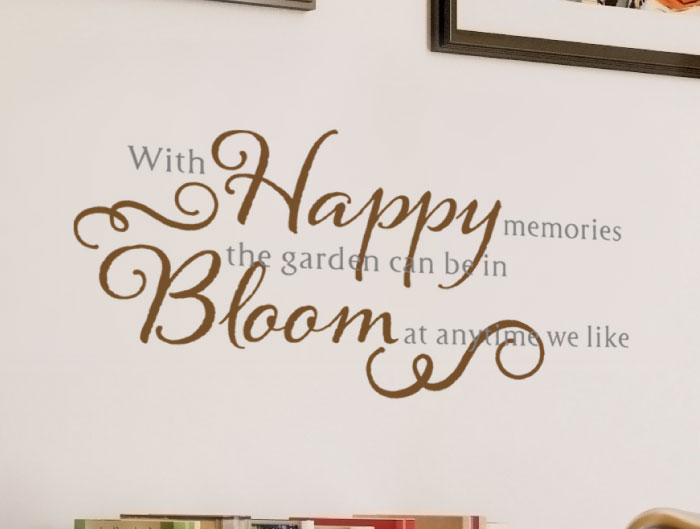 D 4557 With Happy Memories Wall Decal