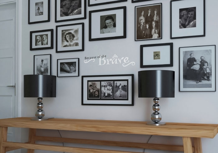 Because of the Wall Decal Because of the Wall Decal