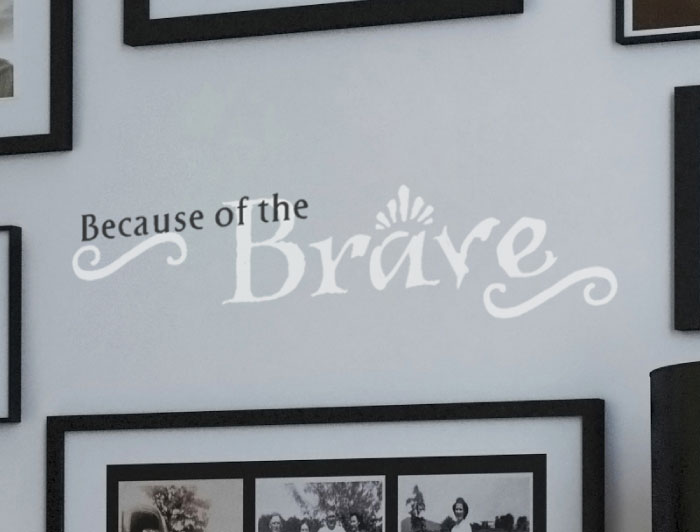 Because of the Wall Decal Because of the Wall Decal