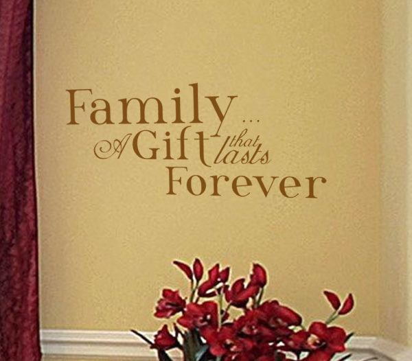 Family A gift Wall Decal