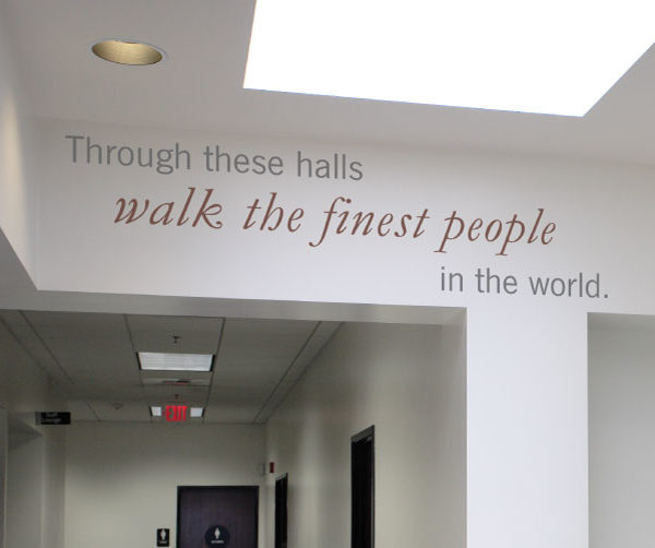 Through these halls Wall Decal
