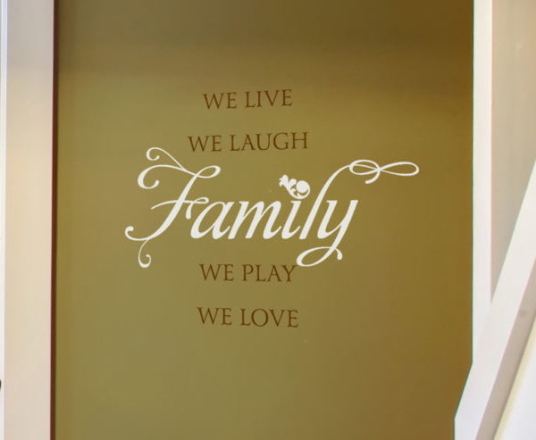 We Live we Wall Decal