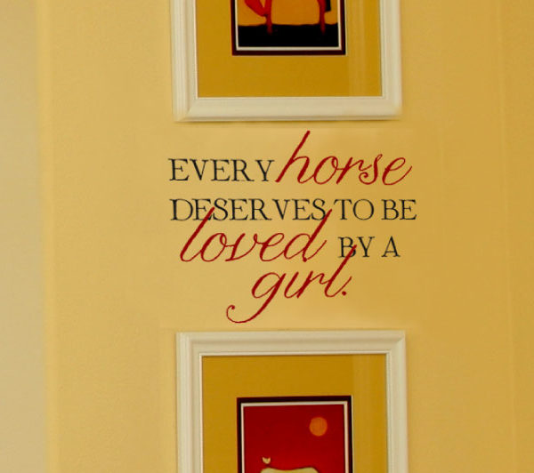 Every horse deserves Wall Decal