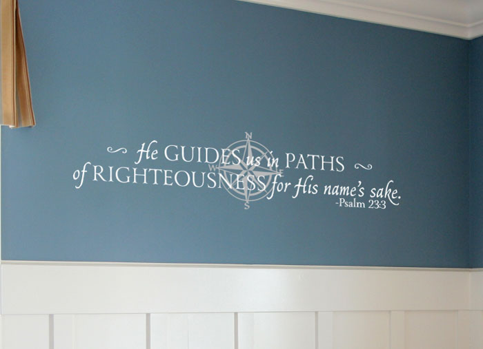 He Guide us Wall Decal He Guide us Wall Decal