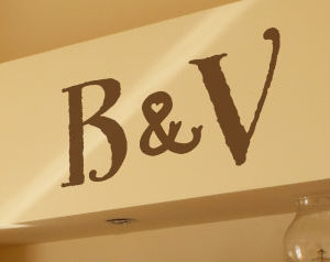 Ampersand Monogram Wall Decal