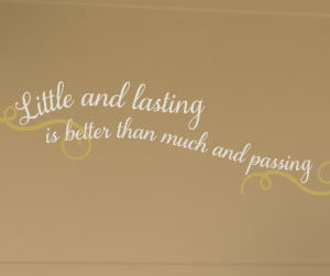 Little and lasting Wall Decal