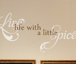 Live life with Wall Decal