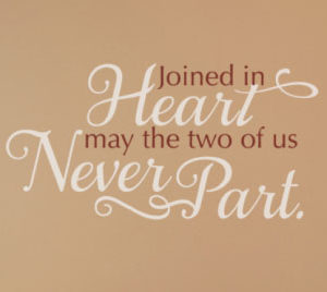 Joined in Heart Wall Decal