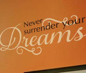 Never surrender your Wall Decal
