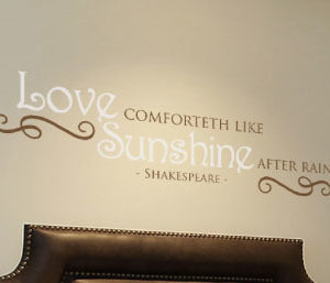 Love comforteth like Wall Decal