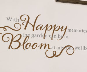With Happy Memories Wall Decal