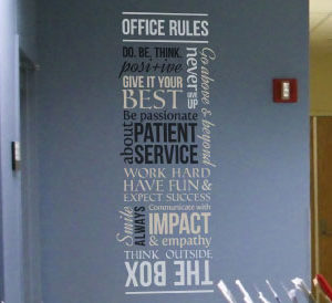 Office Rules Do Wall Decal