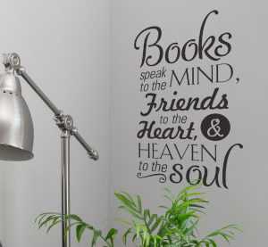 Books speak to Wall Decal