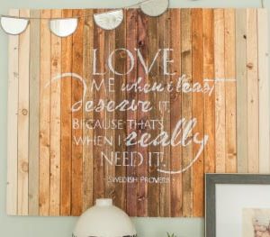 Love me when Wall Decal
