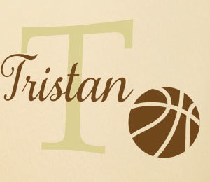 Basketball Name Wall Decal