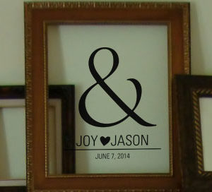 Ampersand Custom Name Wall Decal