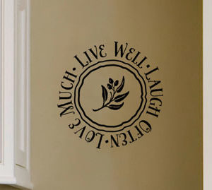 Live well laugh Wall Decal