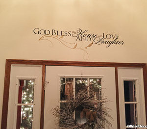 God Bless this Wall Decal
