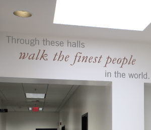 Through these halls Wall Decal